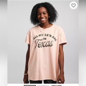 MODISH REBEL All My Exes Distressed Tee Shirt